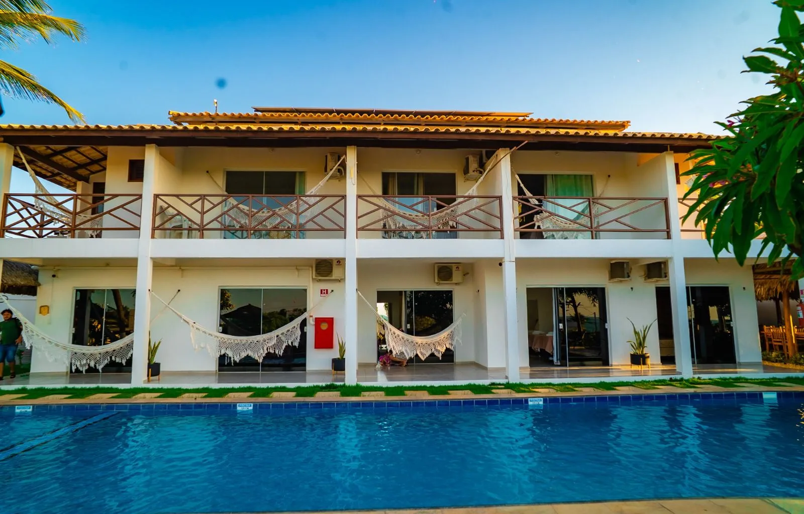 Área da piscina